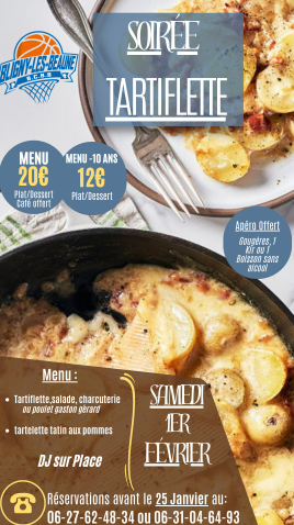 Tartiflette Basket 1er février 2025